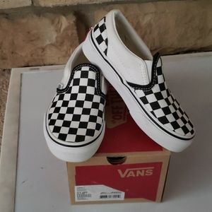 Kids checkerboard vans